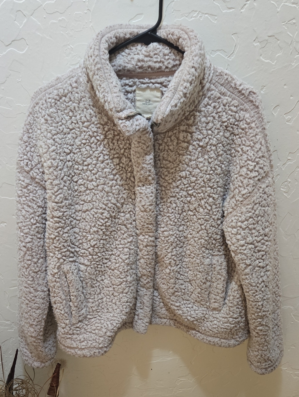 Thread & Supply Cream Teddy Sherpa Jacket
